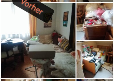 collage zwei - wohnung vor Räumung