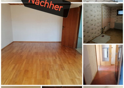 collage zwei - wohnung nach Räumung