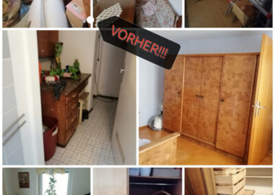 collage fünf - wohnung vor Räumung